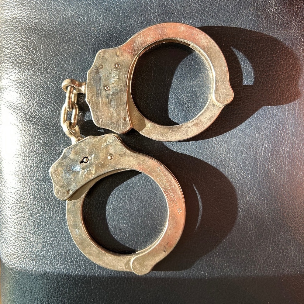 Vintage Law Enforcement Handcuffs - Picture 2 of 11
